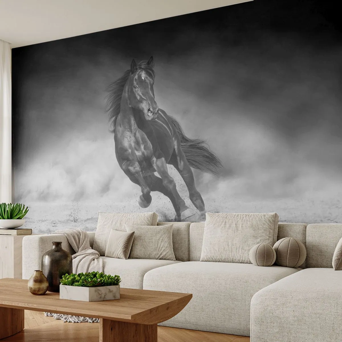 Fototapete Premium Canvas - Würdig des Emirs selbst - Pferd, Tiere, Natur - 500x350 cm