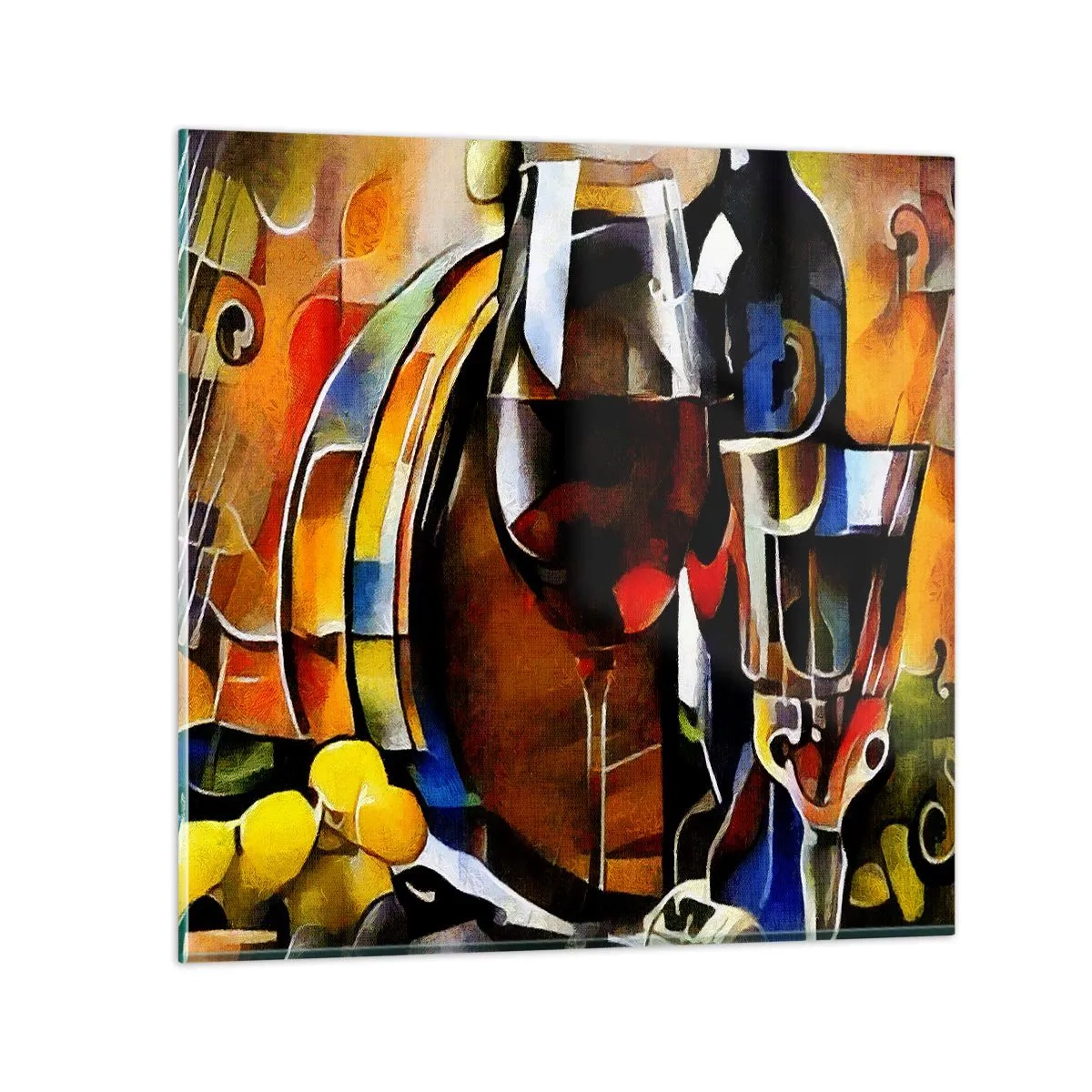 Glasbild - Bild auf glas - Und die Welt nimmt Farben an - 30x30 cm