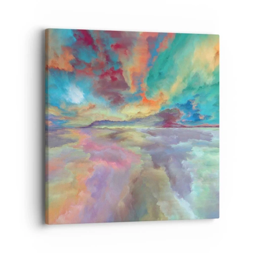 Bild auf Leinwand - Leinwandbild - Zwei Himmel - 40x40 cm