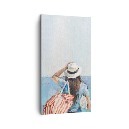 Bild auf Leinwand - Leinwandbild - Willkommen in den Sommerferien - 45x80 cm