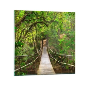 Glasbild - Bild auf glas - Denn im Garten gibt es eine Schlingpflanze - 40x40 cm