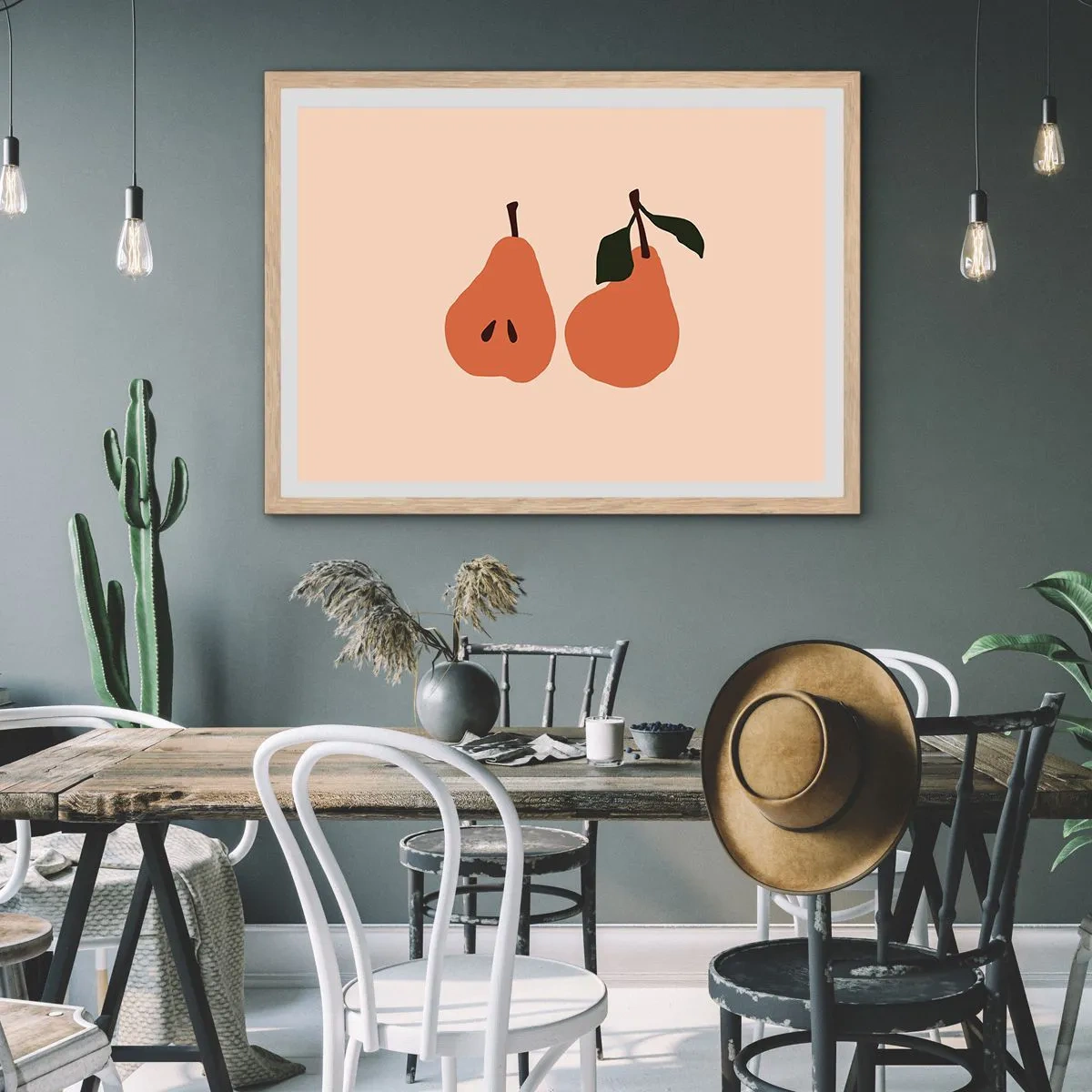 Poster in einem Rahmen aus heller Eiche - Pure Süße - 40x30 cm
