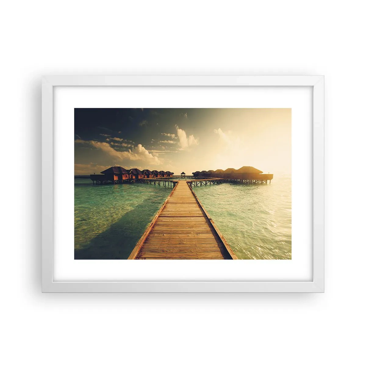 Poster in einem weißen Rahmen - Eine herzliche Einladung - 40x30 cm