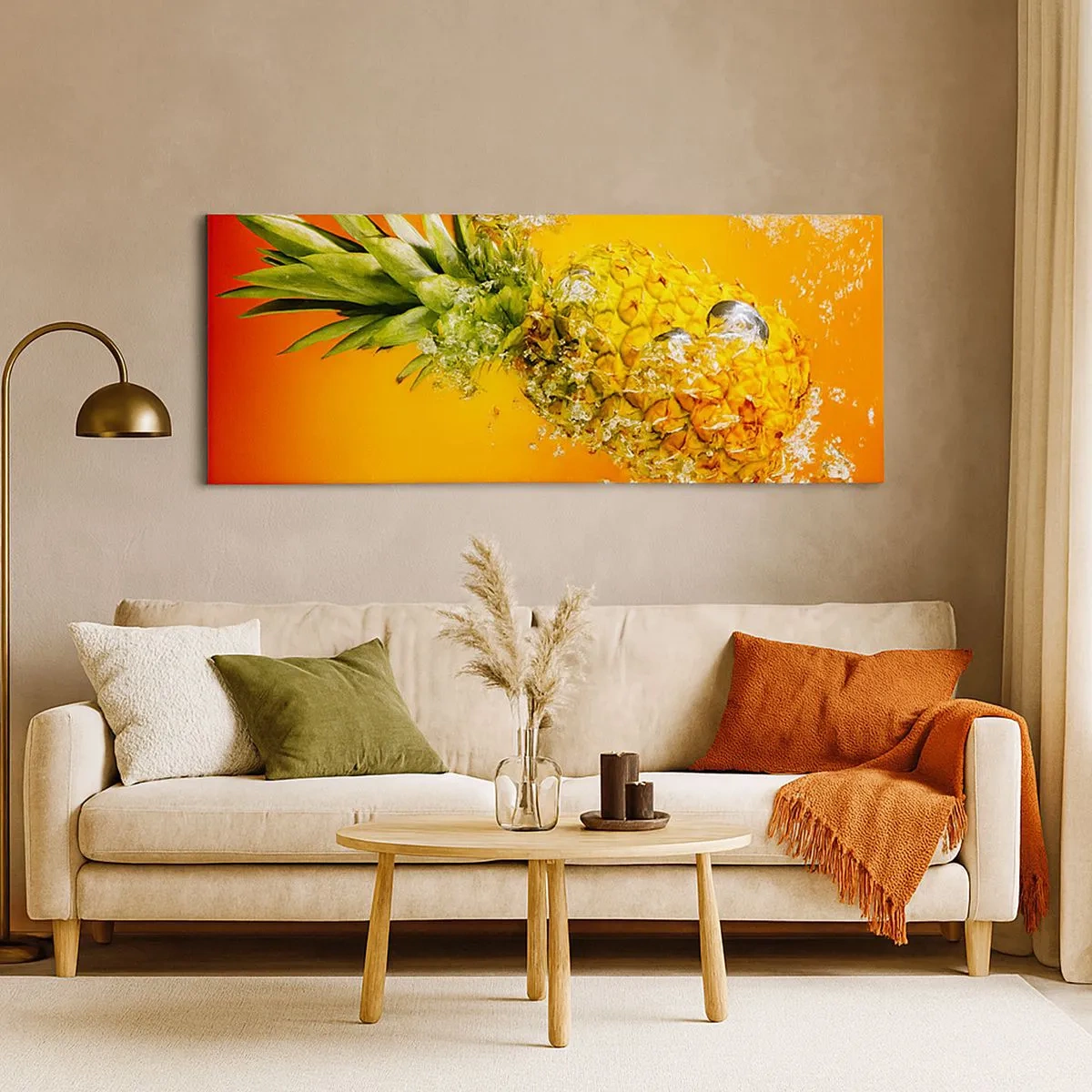Bild auf Leinwand - Leinwandbild - Tropisch saftige Frische - 100x40 cm