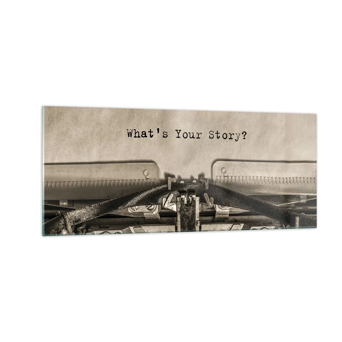 Glasbild - Bild auf glas - Erzähl es mir - 100x40 cm