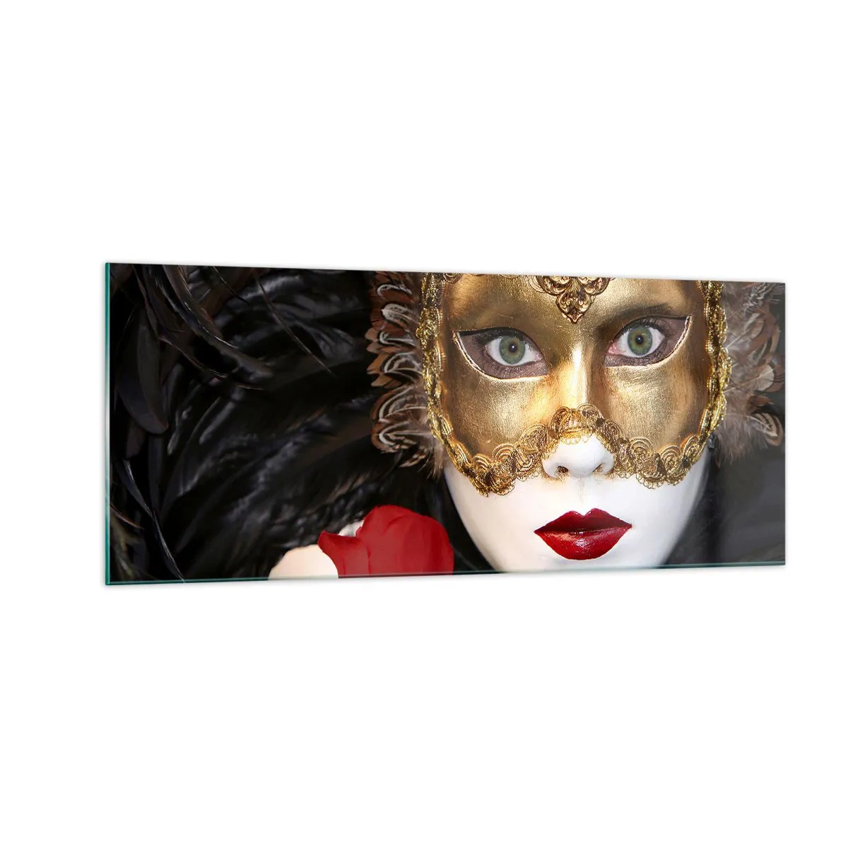 Glasbild - Bild auf glas - Denn das Leben ist ein großer Ball - 100x40 cm