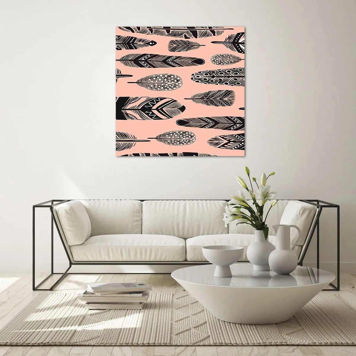 Glasbild - Bild auf glas - Indische Sammlung - 60x60 cm