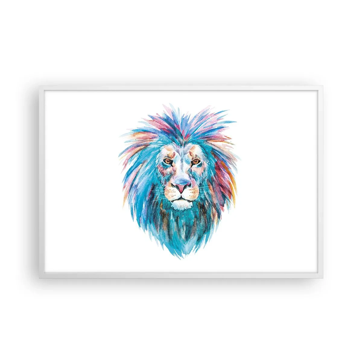 Poster in einem weißen Rahmen - Eine elektrisierende Aura - 91x61 cm