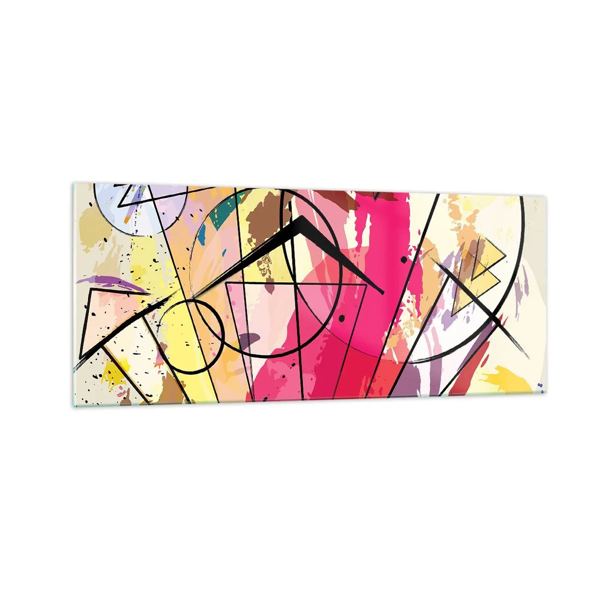 Glasbild - Bild auf glas - Explosion - 100x40 cm