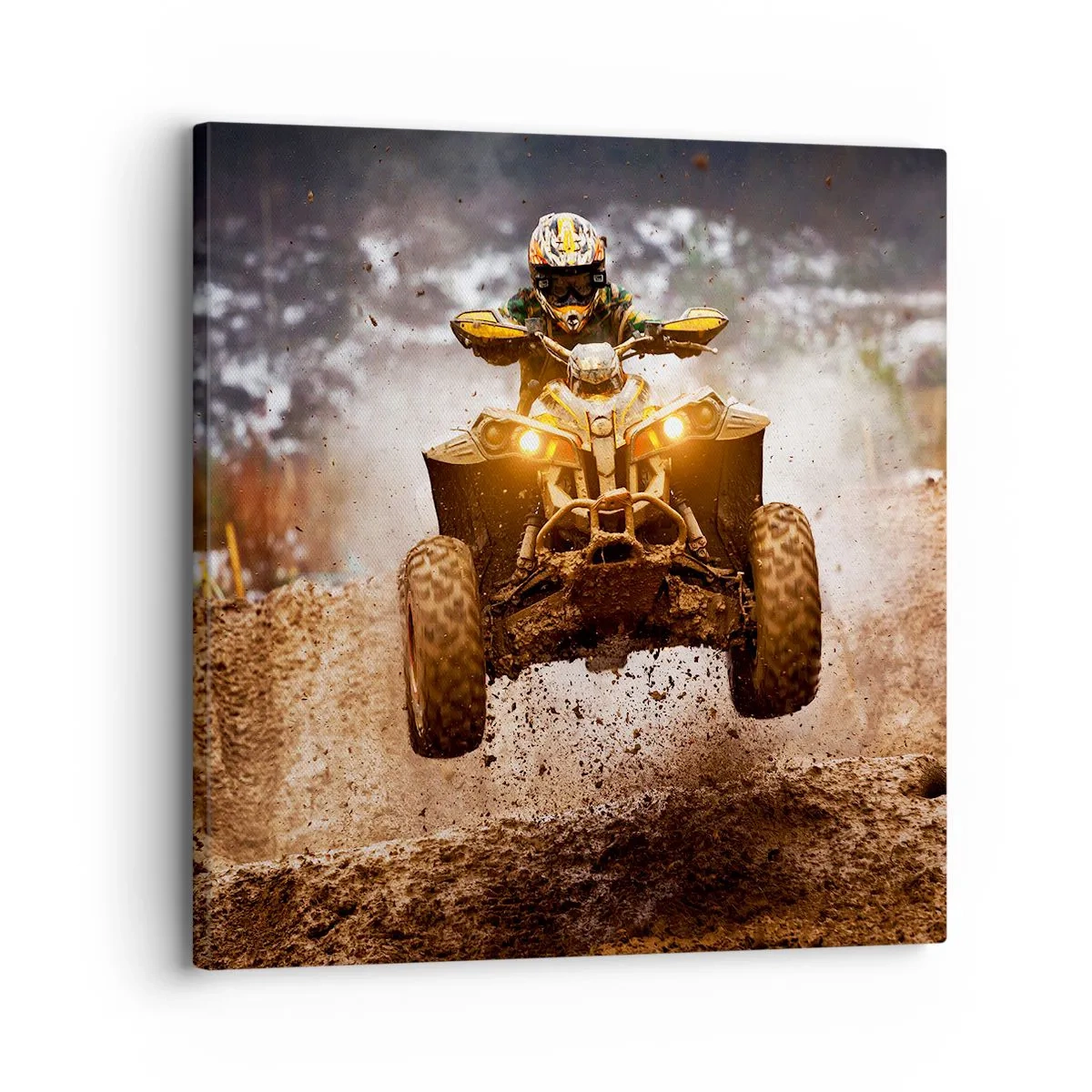 Bild auf Leinwand - Leinwandbild - Kein Risiko kein Spaß - 30x30 cm