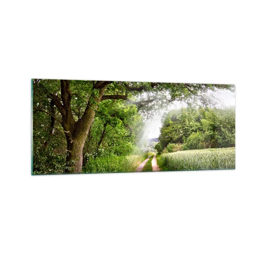 Glasbild - Bild auf glas - Et in Arcadia ego - 100x40 cm