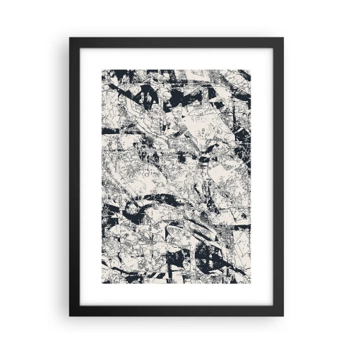 Poster in einem schwarzem Rahmen - Durchdringung der Gegensätze - 30x40 cm