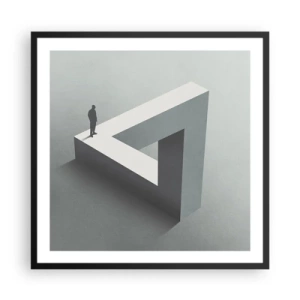 Poster in einem schwarzem Rahmen - Es ist also doch möglich - 60x60 cm