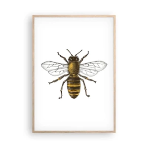 Poster in einem Rahmen aus heller Eiche - Schön und gut - 70x100 cm