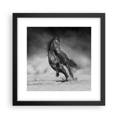 Poster in einem schwarzem Rahmen - Würdig des Emirs selbst - 30x30 cm