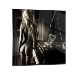 Glasbild - Bild auf glas - Perfekte Harmonie des Abends - 60x60 cm