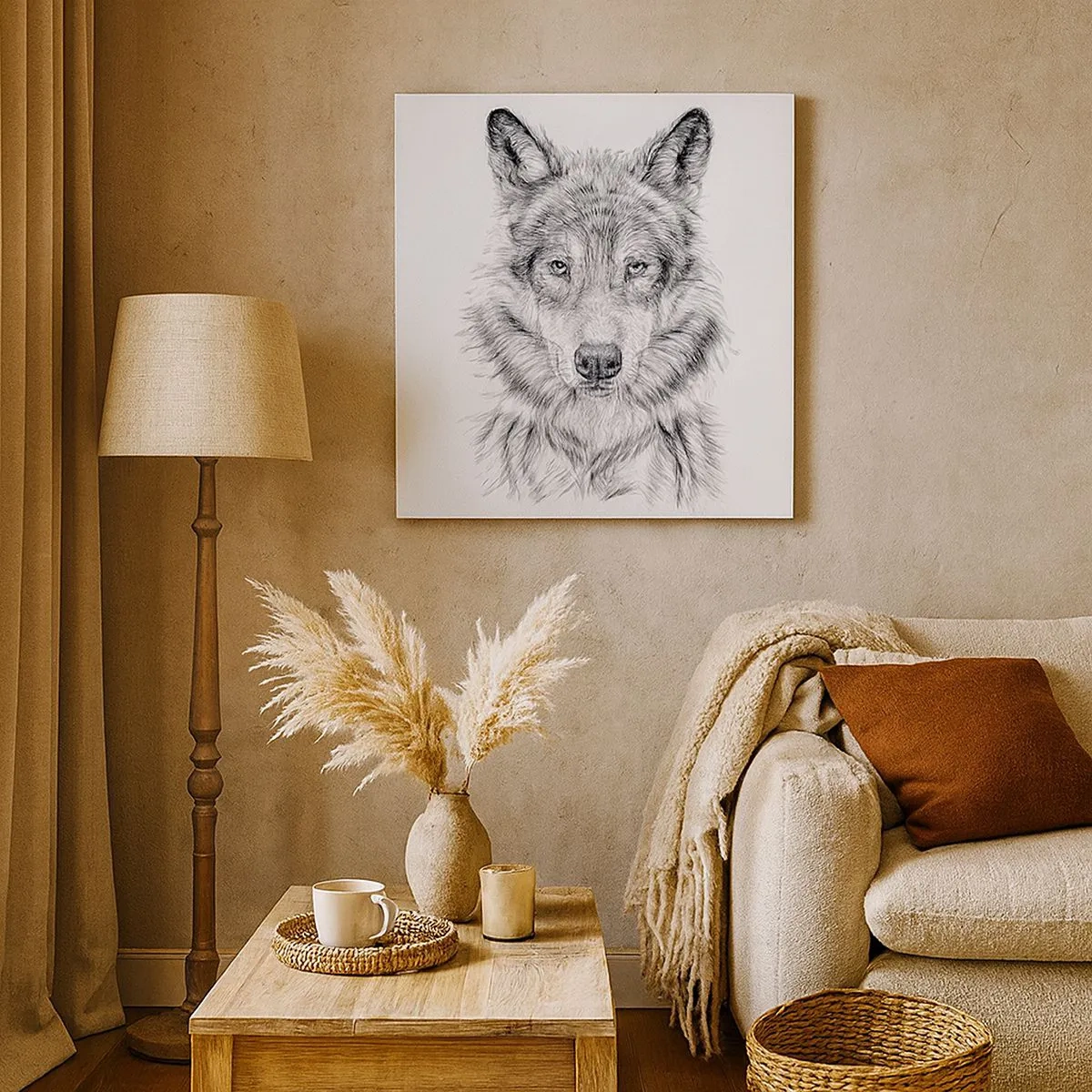 Bild auf Leinwand - Leinwandbild - Ein geborener Anführer - 30x30 cm