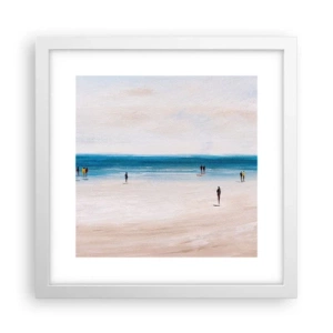 Poster in einem weißen Rahmen - Natürliches Bedürfnis - 30x30 cm