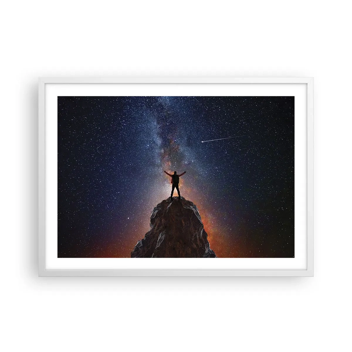 Poster in einem weißen Rahmen - Die Macht ist mit mir! - 70x50 cm