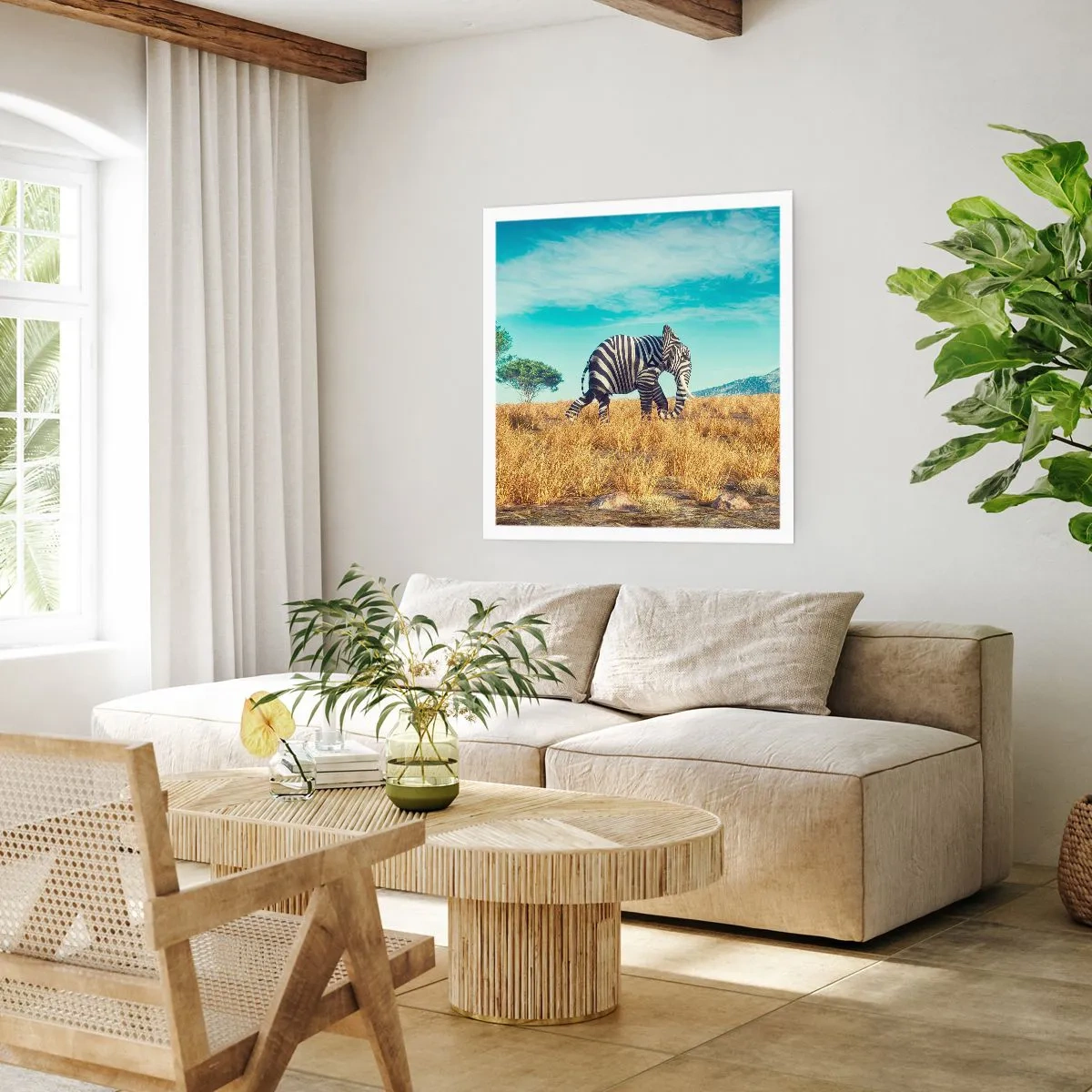 Poster - Grau ist nicht mehr in Mode - 60x60 cm