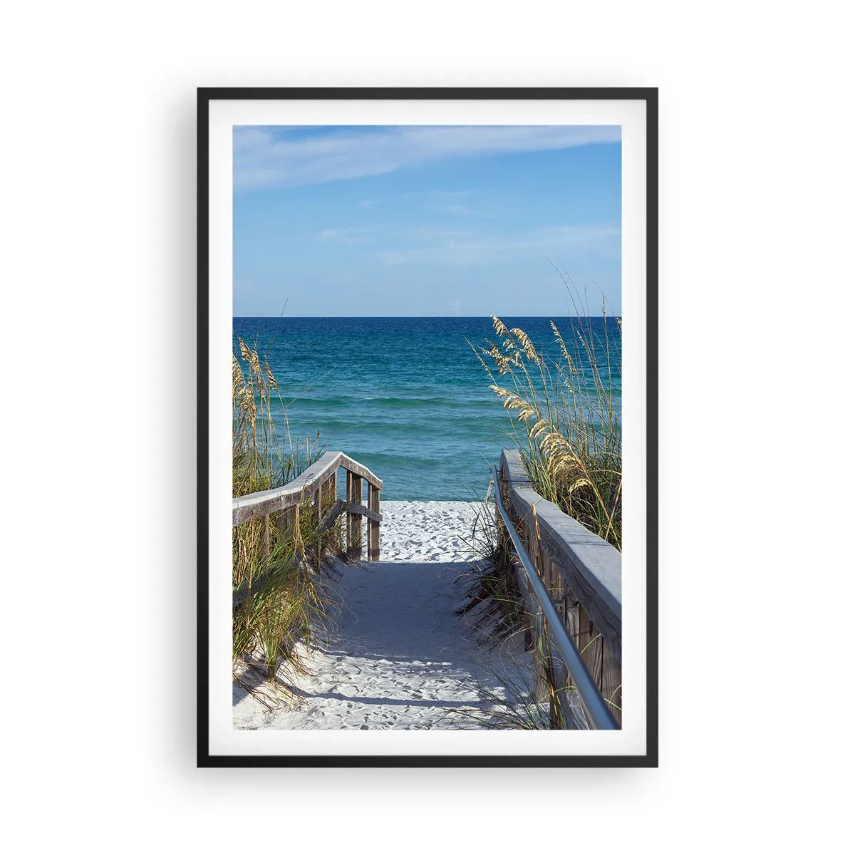 Poster in einem schwarzem Rahmen - In der Sonne, im Wind - 61x91 cm