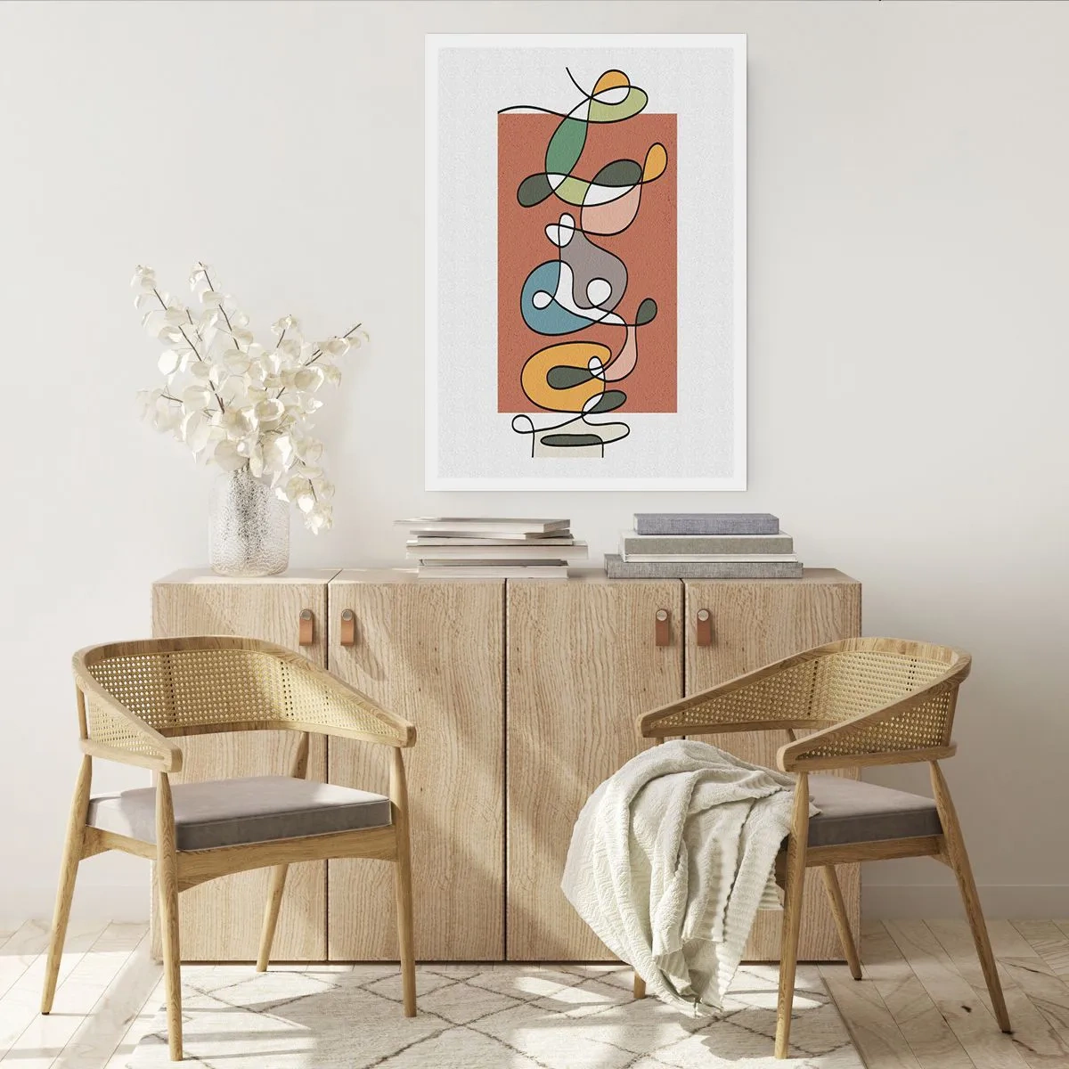 Poster - Abstraktion: bunter Tanz - 70x100 cm