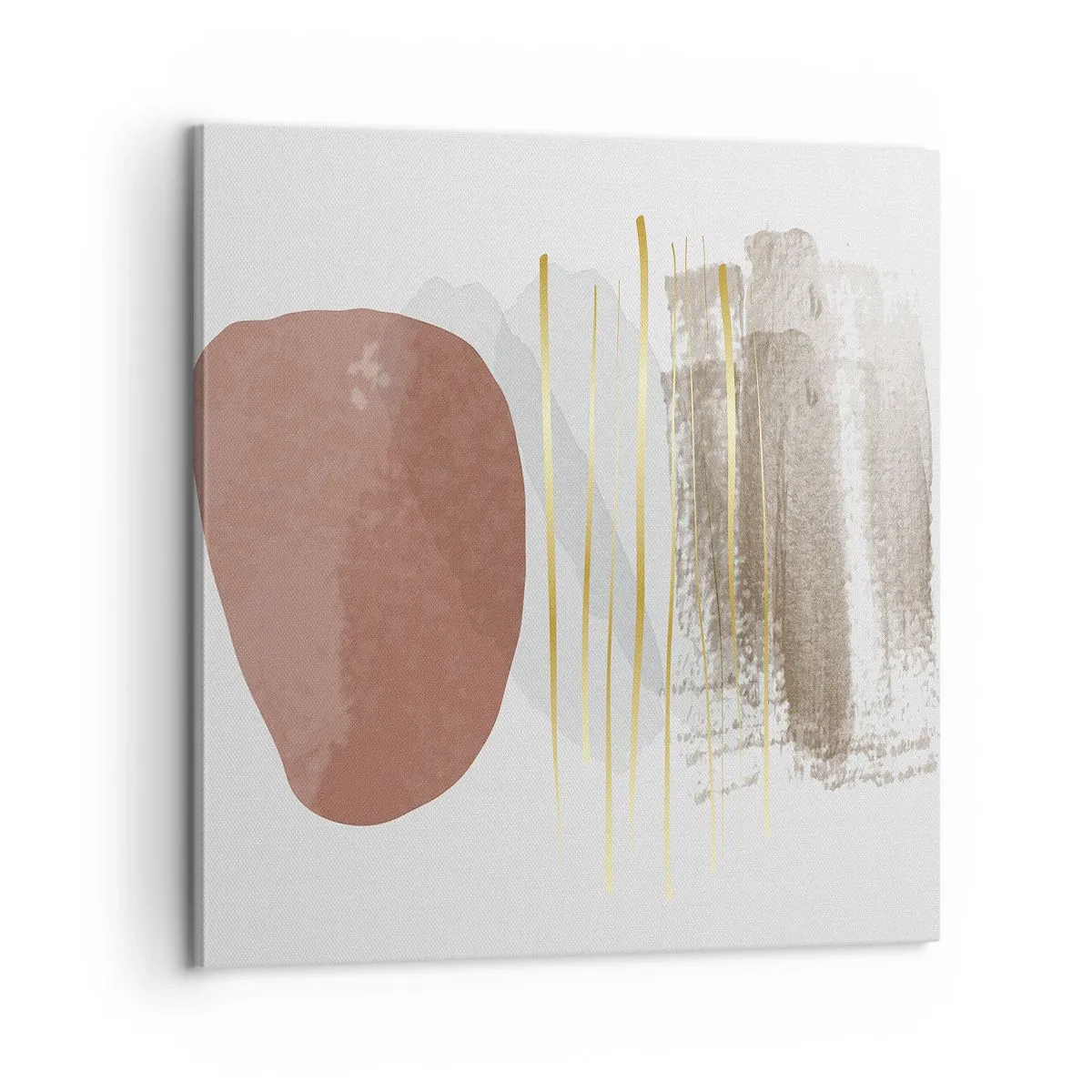 Bild auf Leinwand - Leinwandbild - Abstrakte Kolonnade - 60x60 cm