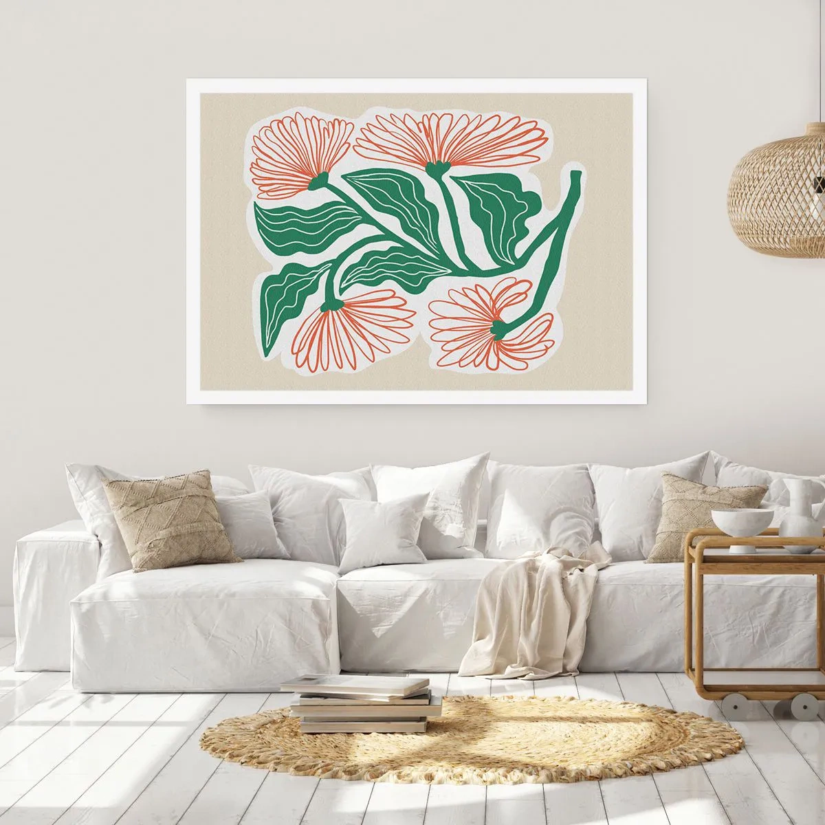 Poster - Im Folkstil und modern - 50x40 cm