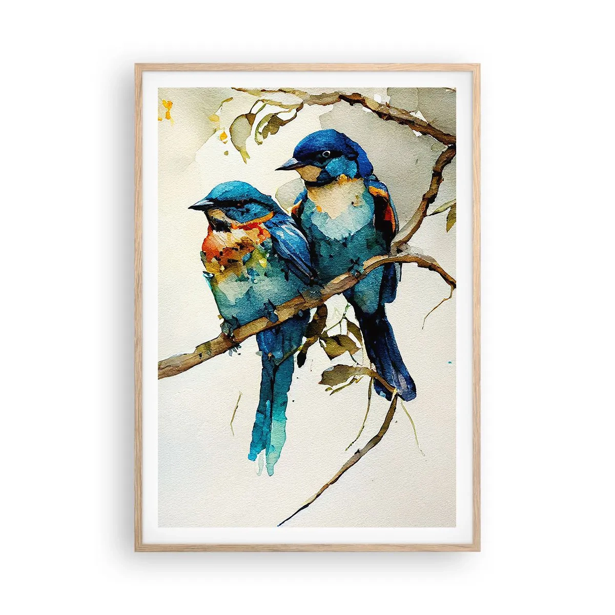 Poster in einem Rahmen aus heller Eiche - War er beleidigt? - 70x100 cm