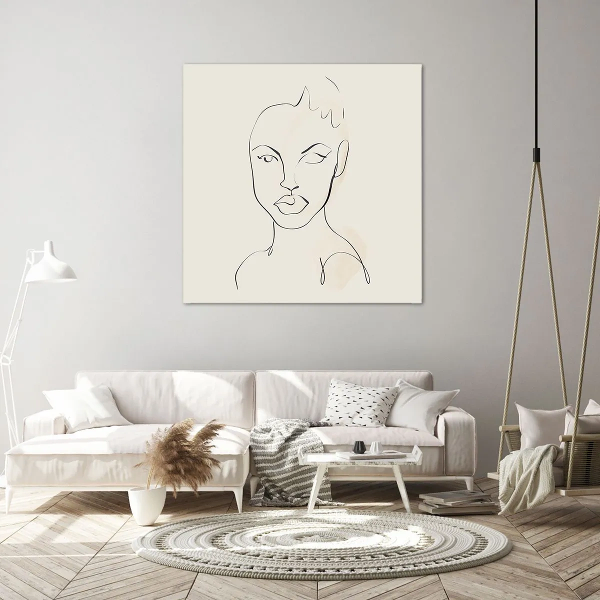 Bild auf Leinwand - Leinwandbild - Umriss der Sinnlichkeit - 50x50 cm