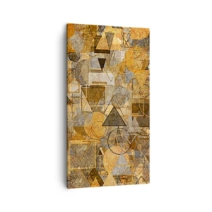 Bild auf Leinwand - Leinwandbild - Die Welt in Form - 45x80 cm