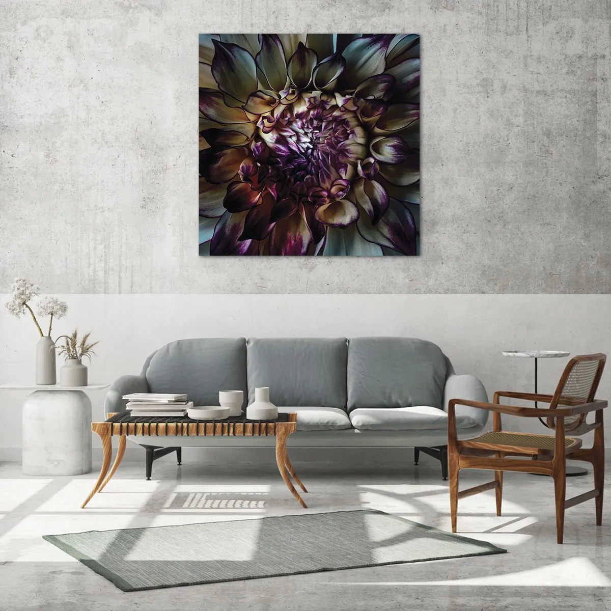 Glasbild - Bild auf glas - Die Blütezeit der Jugend - 70x70 cm