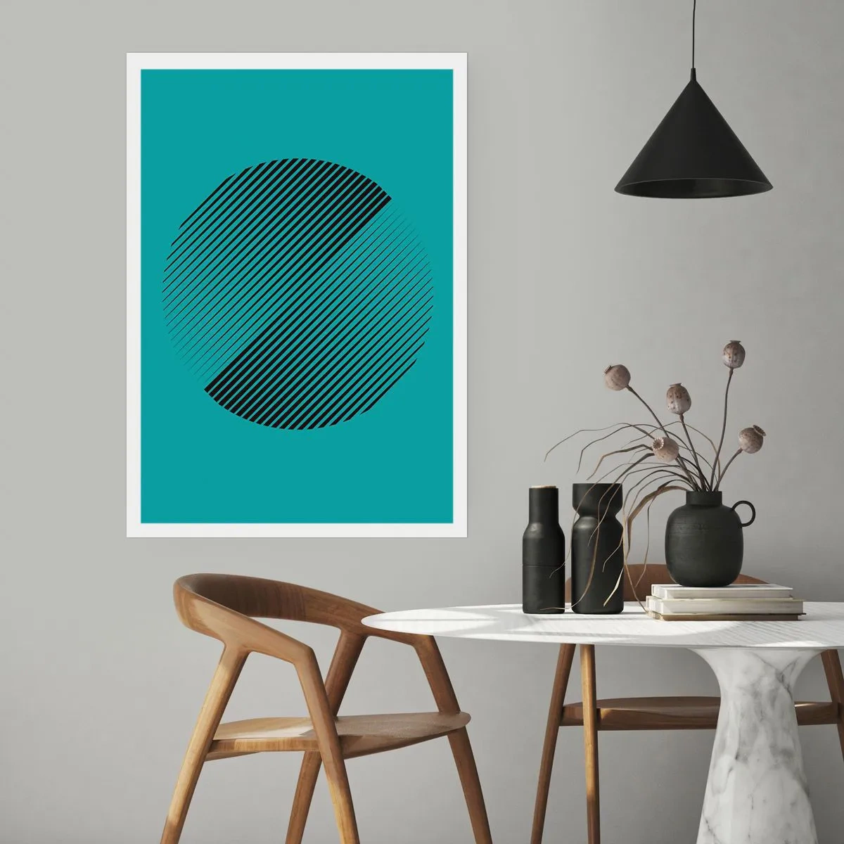 Poster - Kreis – eine geometrische Variante - 40x50 cm