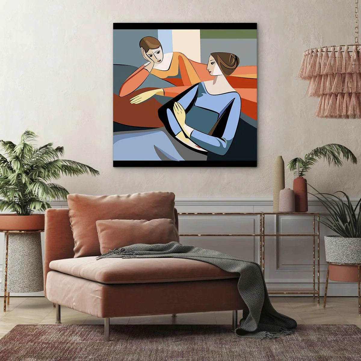 Bild auf Leinwand - Leinwandbild - Moment der Zuversicht - 30x30 cm