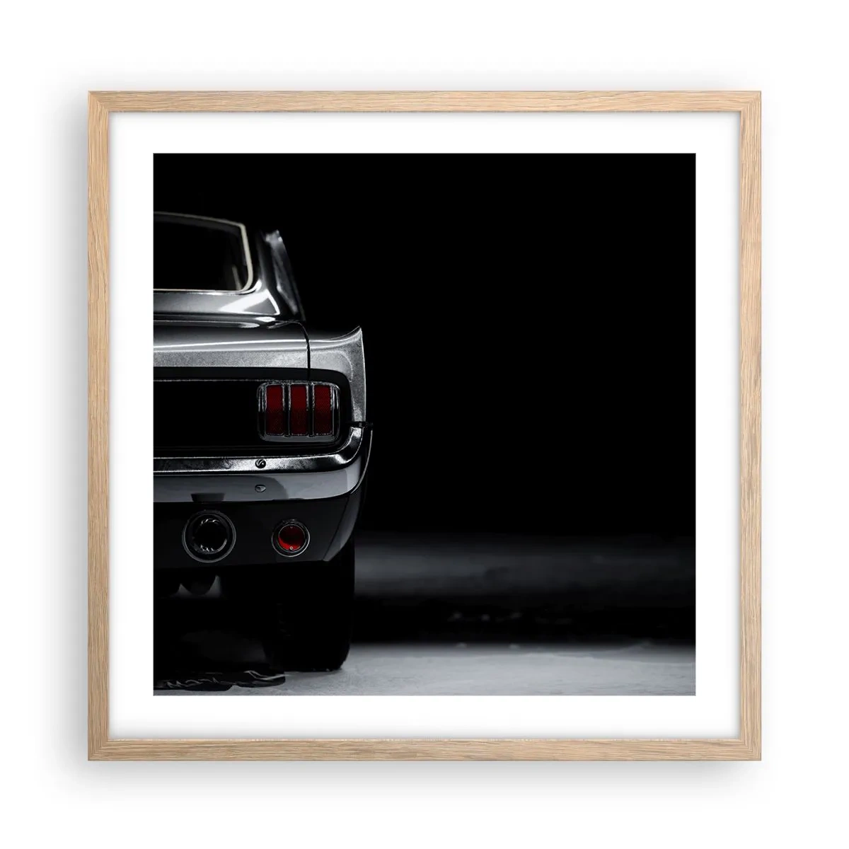 Poster in einem Rahmen aus heller Eiche - Charme des Klassikers - 50x50 cm