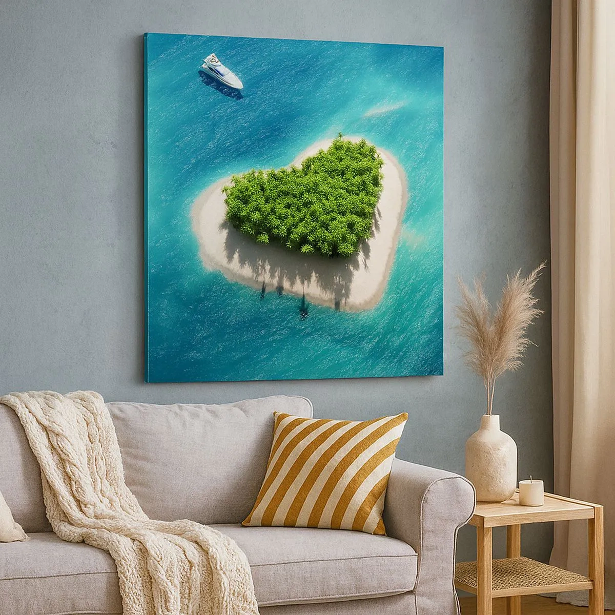 Bild auf Leinwand - Leinwandbild - ich liebe Sommer - 30x30 cm