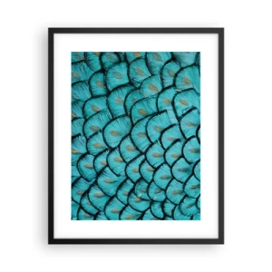 Poster in einem schwarzem Rahmen - Große Federgala - 40x50 cm