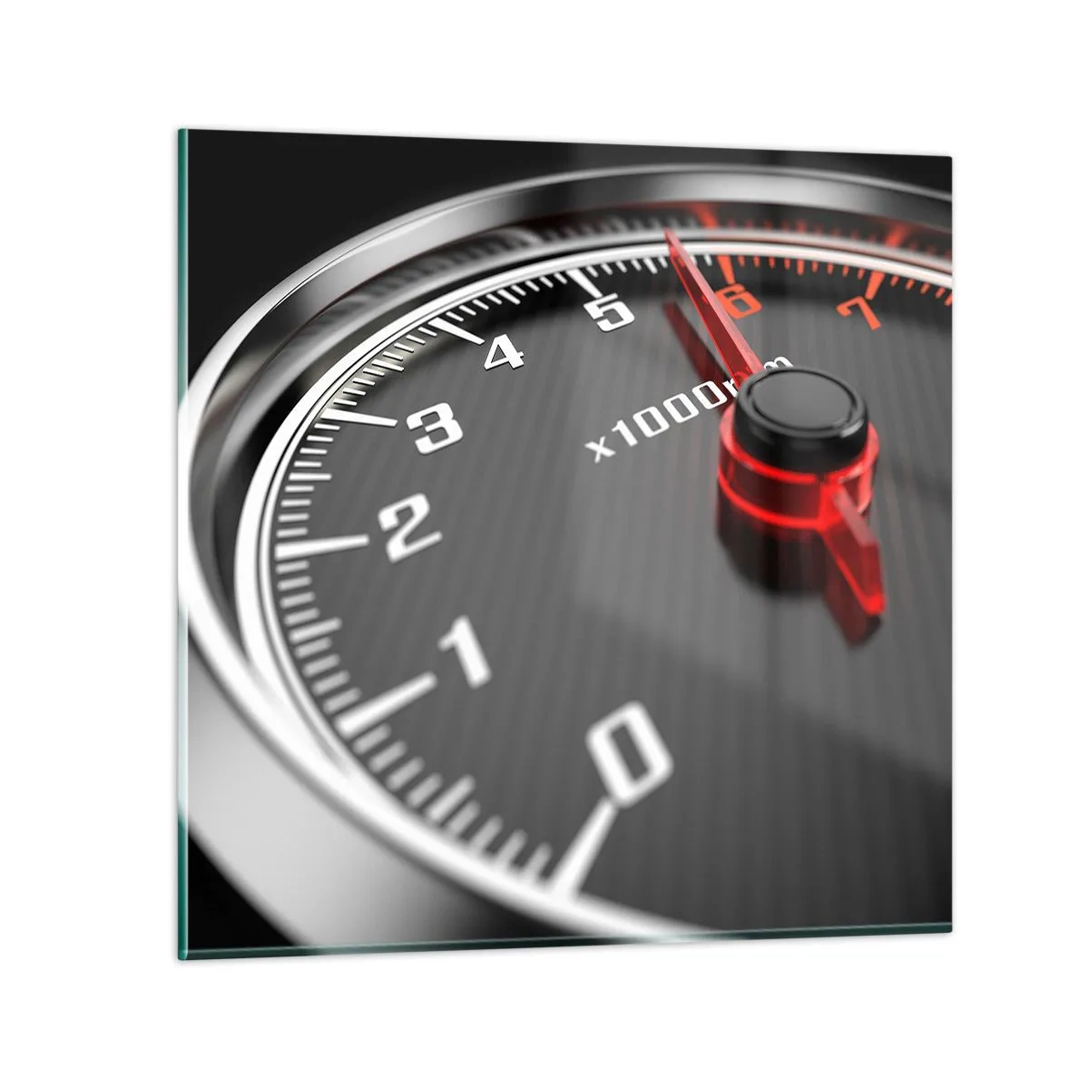 Glasbild - Bild auf glas - Vollgas! - 60x60 cm