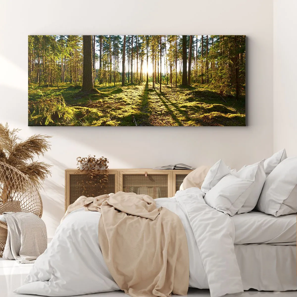 Bild auf Leinwand - Leinwandbild - … Hinter den sieben Wäldern - 90x30 cm