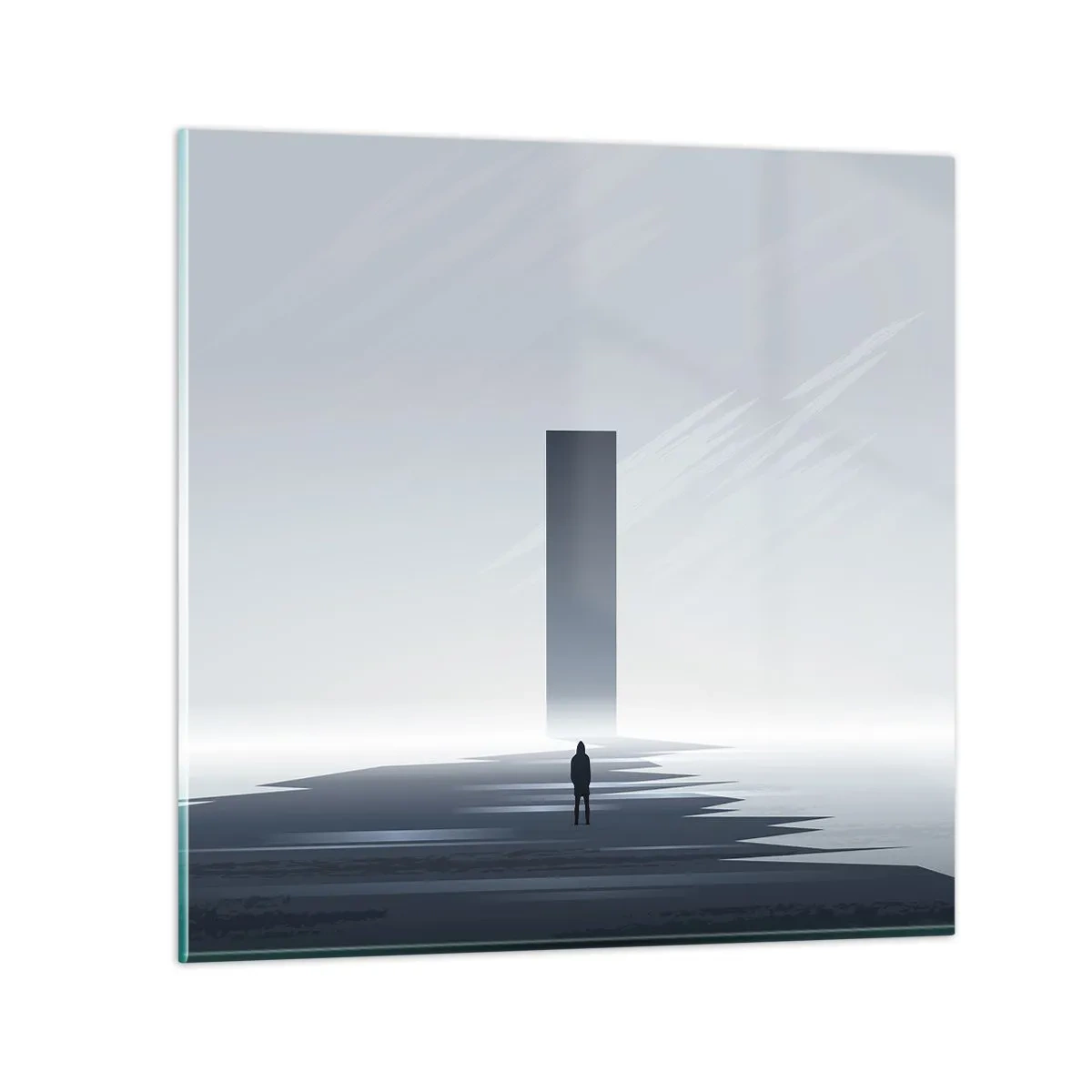 Glasbild - Bild auf glas - Chance oder Bedrohung? - 40x40 cm