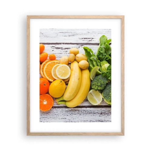 Poster in einem Rahmen aus heller Eiche - Es ist nicht genug? - 40x50 cm