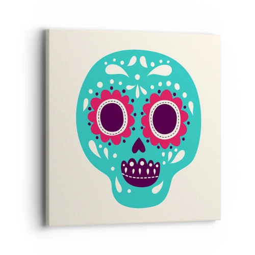 Bild auf Leinwand - Leinwandbild - Das Leben – Spaß bis zum Tod - 40x40 cm