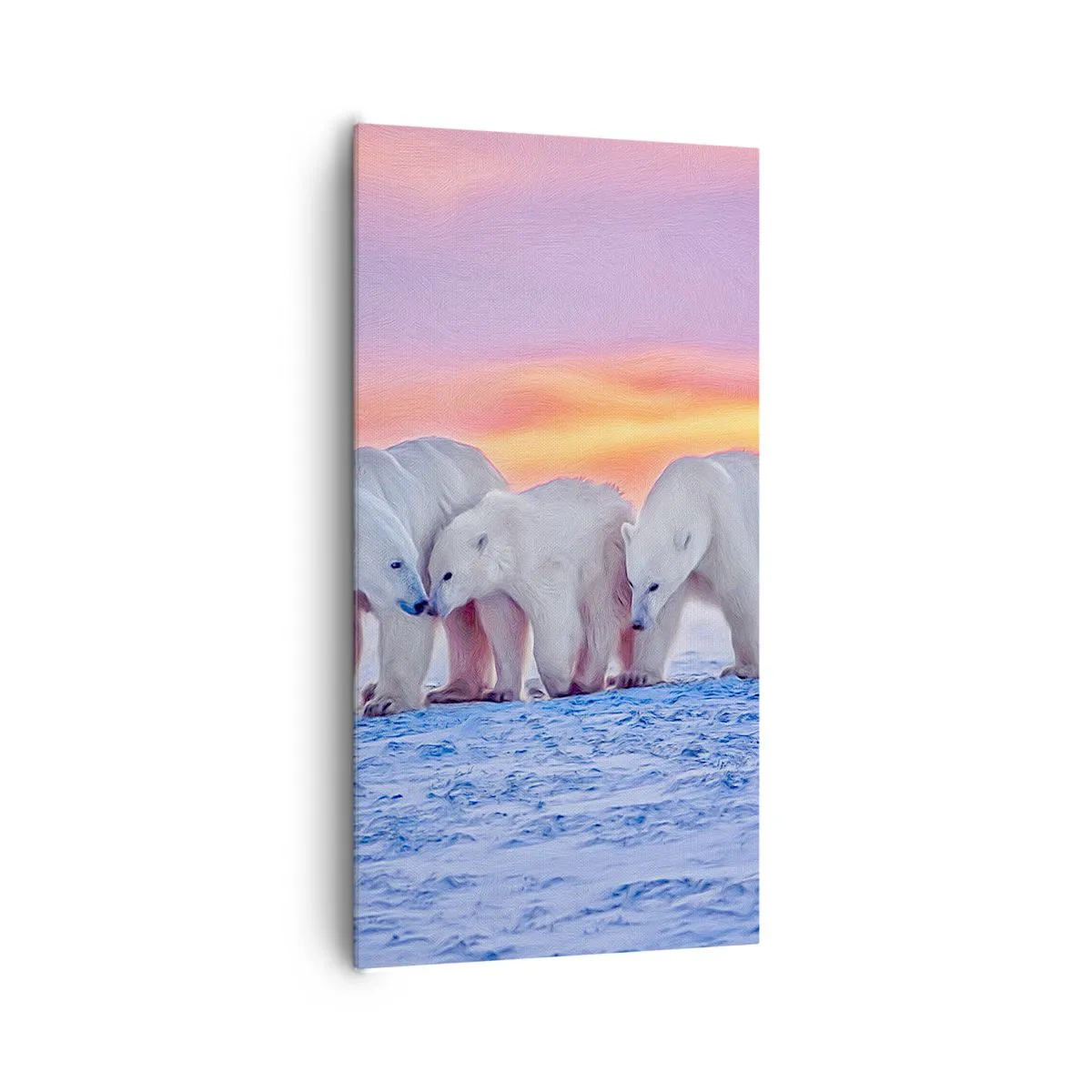 Bild auf Leinwand - Leinwandbild - Familienwärme ist genug - 65x120 cm