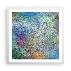 Poster in einem weißen Rahmen - Es ist nicht so einfach - 60x60 cm