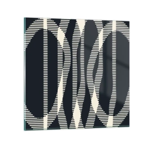 Glasbild - Bild auf glas - Ein Versuch, die Dunkelheit zu durchbrechen - 30x30 cm