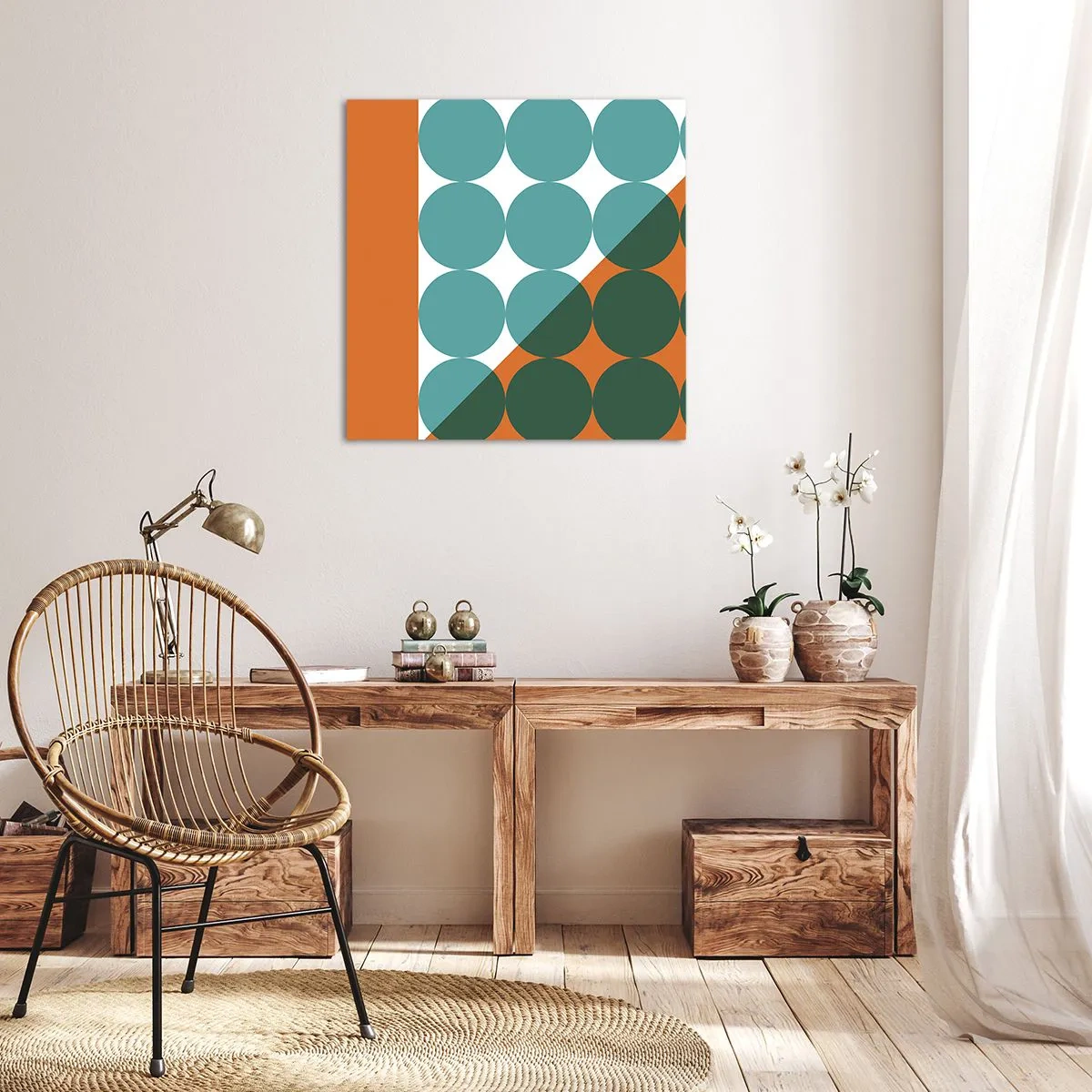 Bild auf Leinwand - Leinwandbild - Nach oben und schräg - 50x50 cm