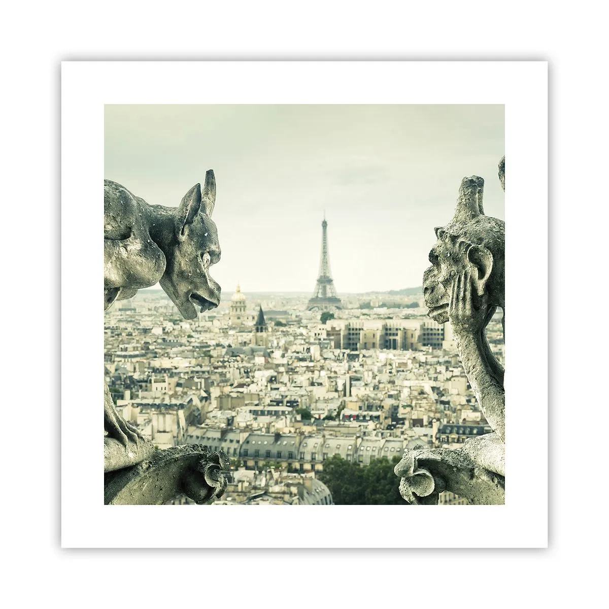 Poster - Pariser Plaudern - 40x40 cm