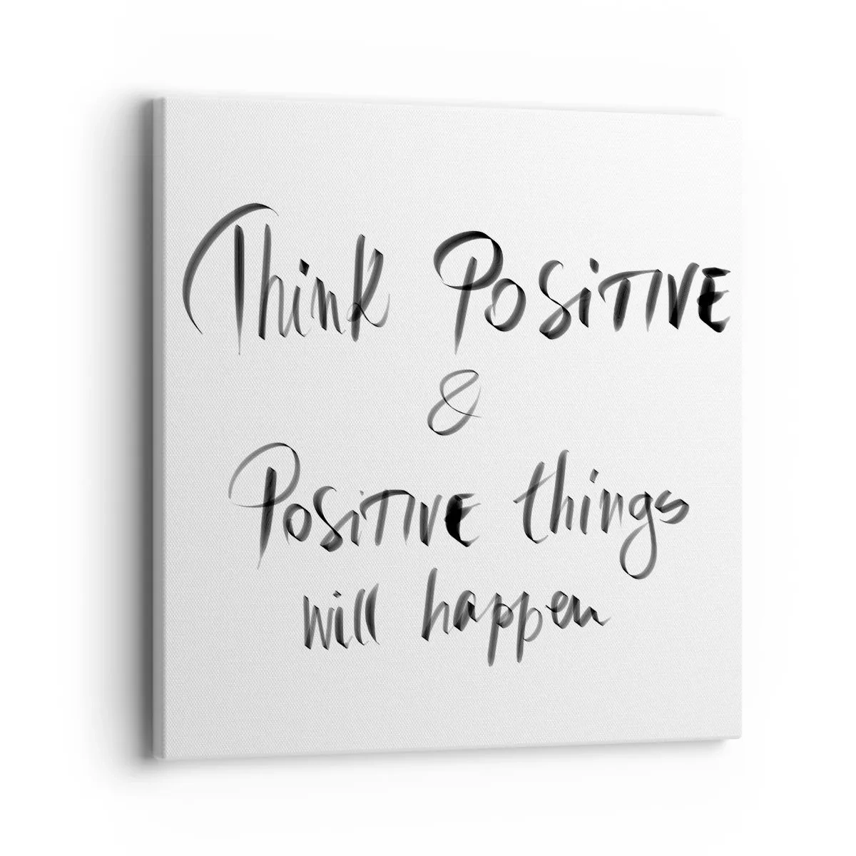 Bild auf Leinwand - Leinwandbild - Wie soll man leben? - 40x40 cm