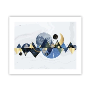Poster - Geometrische Landschaft - 50x40 cm