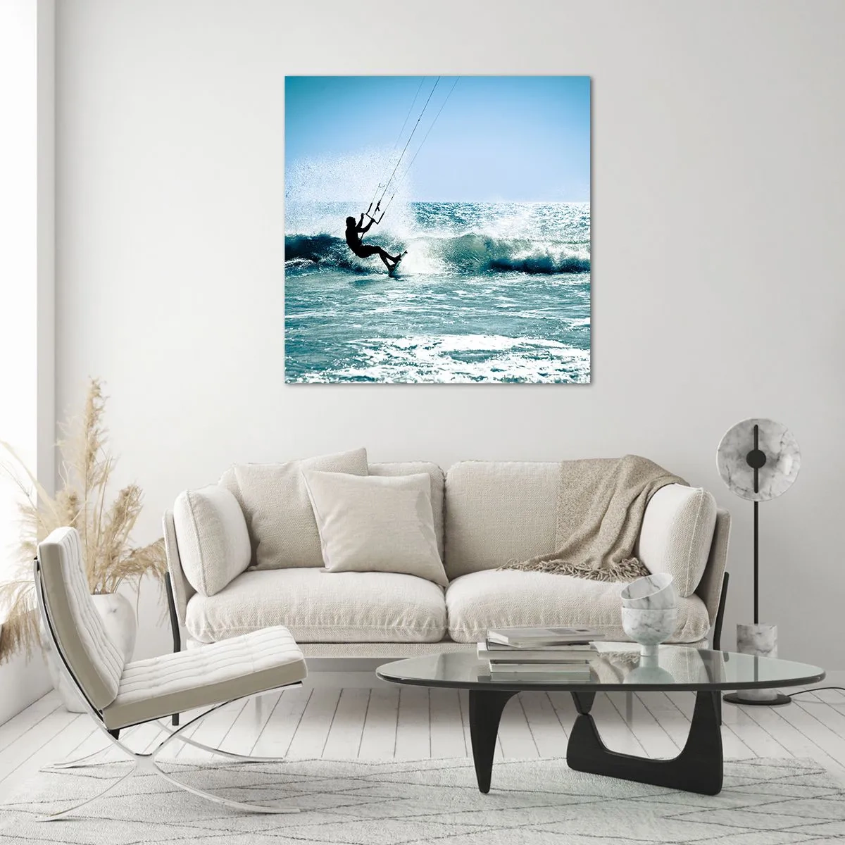 Glasbild - Bild auf glas - Hinreißen lassen - 70x70 cm